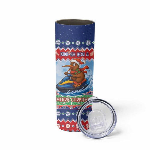 New Zealand Christmas Skinny Tumbler Funny Jet Ride Kiwi Xmas - Aussie Hoodie