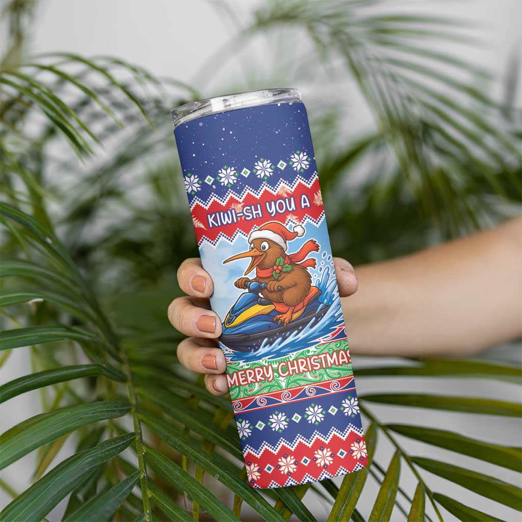 New Zealand Christmas Skinny Tumbler Funny Jet Ride Kiwi Xmas - Aussie Hoodie