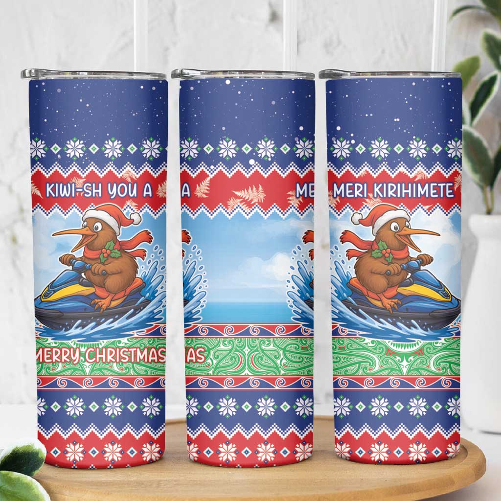 New Zealand Christmas Skinny Tumbler Funny Jet Ride Kiwi Xmas - Aussie Hoodie