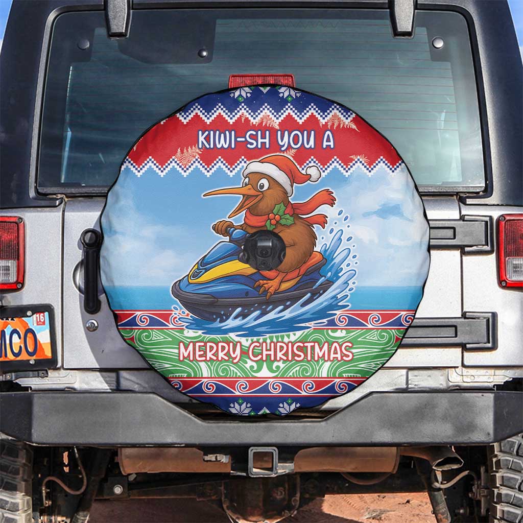 New Zealand Christmas Spare Tire Cover Funny Jet Ride Kiwi Xmas - Aussie Hoodie