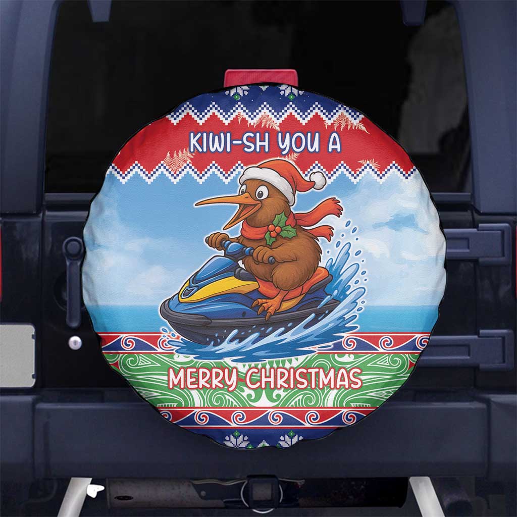 New Zealand Christmas Spare Tire Cover Funny Jet Ride Kiwi Xmas - Aussie Hoodie