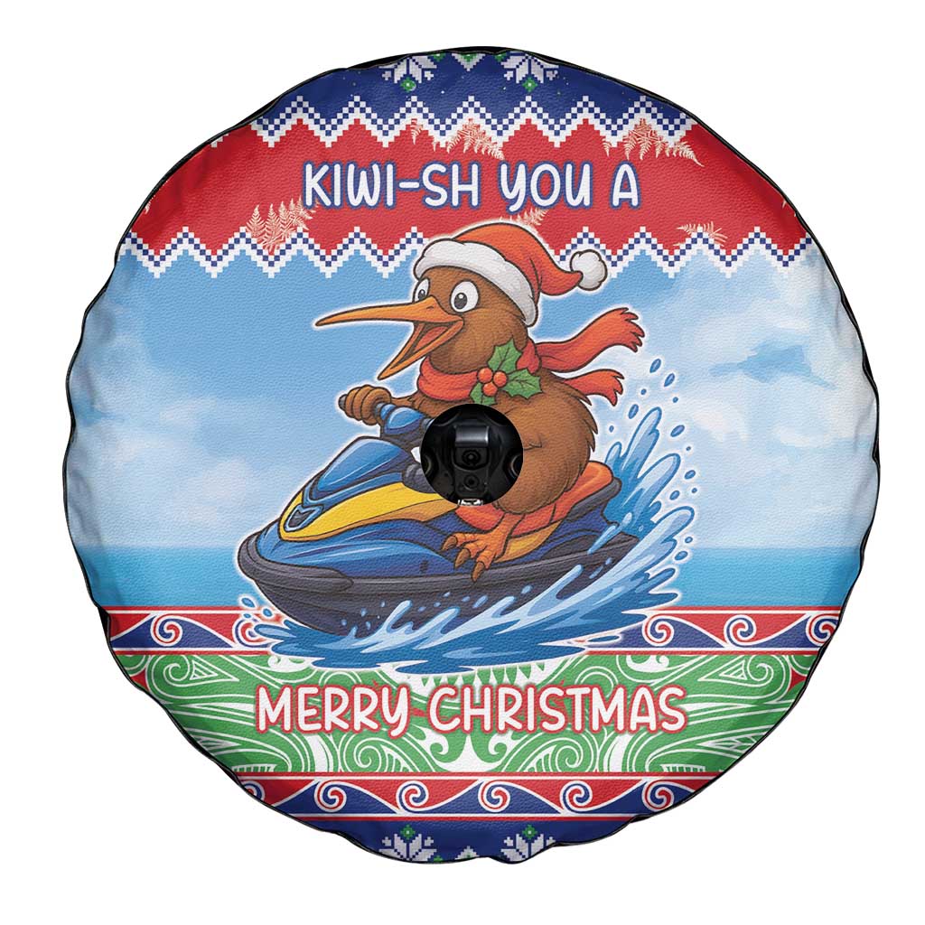 New Zealand Christmas Spare Tire Cover Funny Jet Ride Kiwi Xmas - Aussie Hoodie