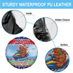 New Zealand Christmas Spare Tire Cover Funny Jet Ride Kiwi Xmas - Aussie Hoodie