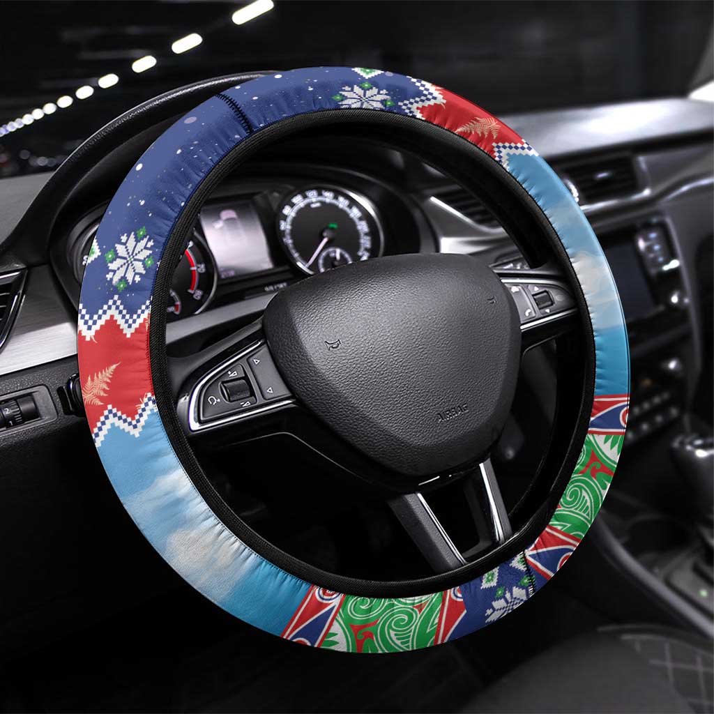 New Zealand Christmas Steering Wheel Cover Funny Jet Ride Kiwi Xmas - Aussie Hoodie
