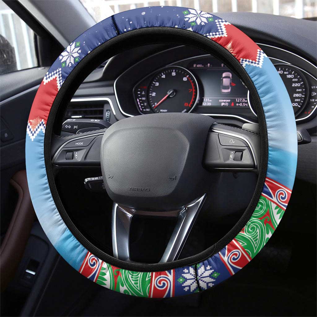 New Zealand Christmas Steering Wheel Cover Funny Jet Ride Kiwi Xmas - Aussie Hoodie