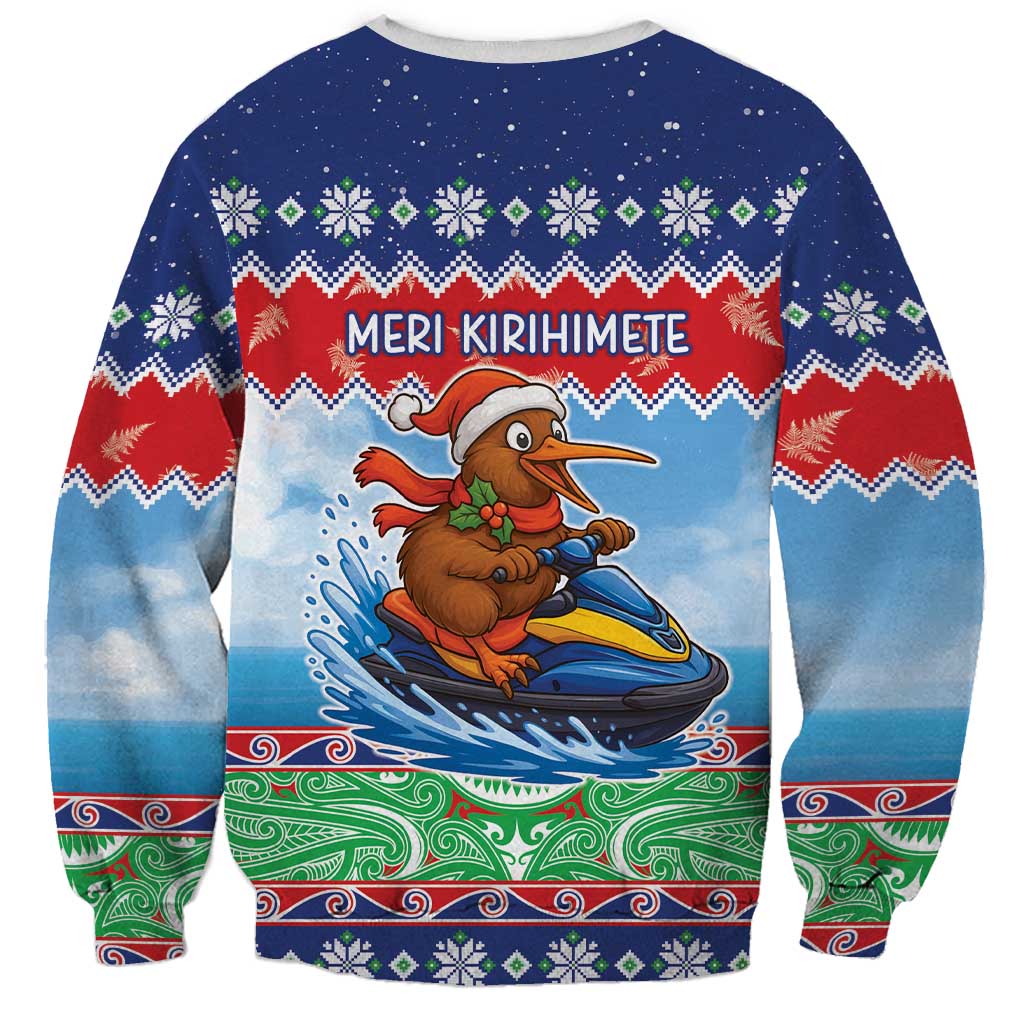 New Zealand Christmas Sweatshirt Funny Jet Ride Kiwi Xmas - Aussie Hoodie