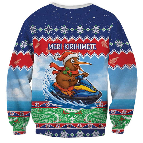 New Zealand Christmas Sweatshirt Funny Jet Ride Kiwi Xmas - Aussie Hoodie