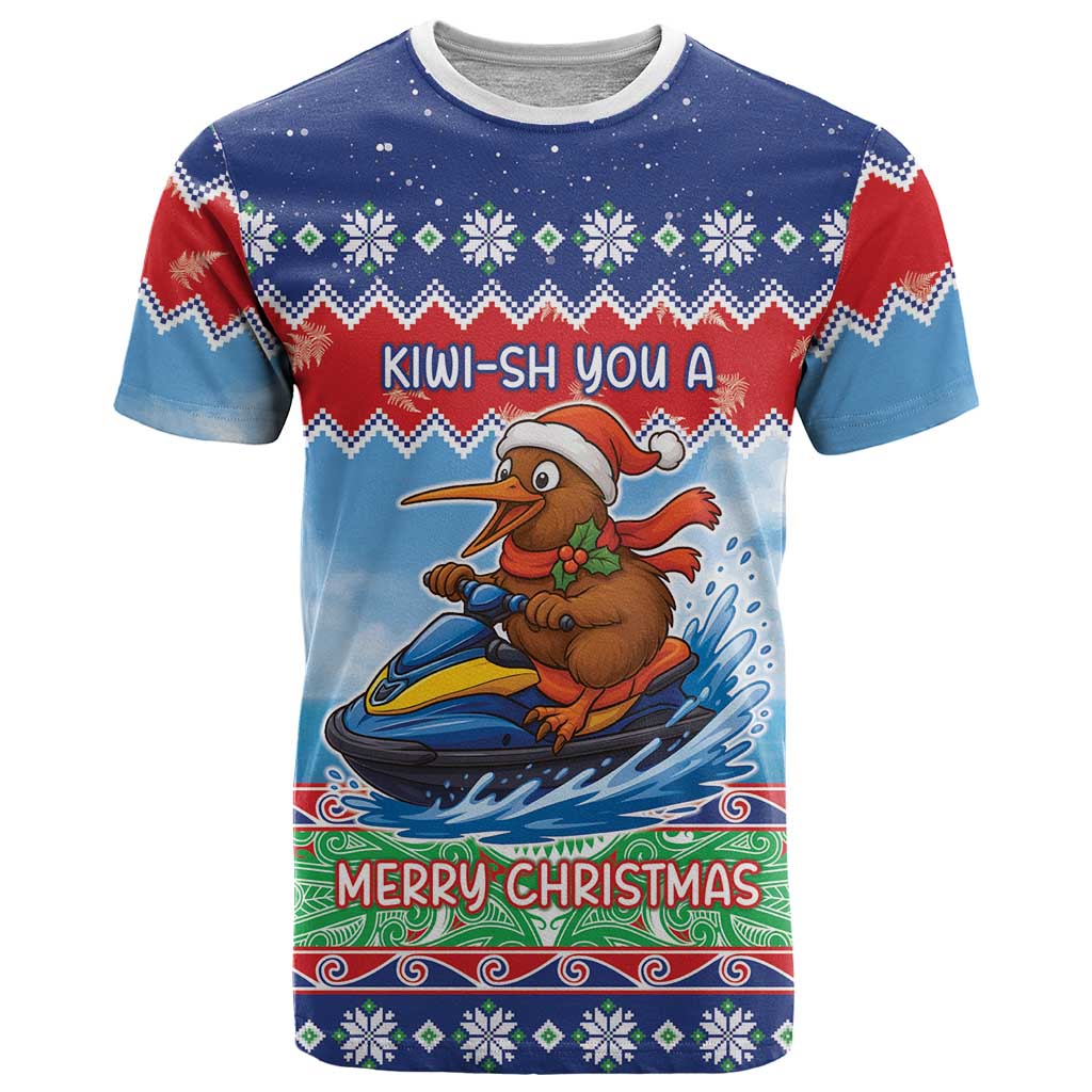 New Zealand Christmas T Shirt Funny Jet Ride Kiwi Xmas - Aussie Hoodie