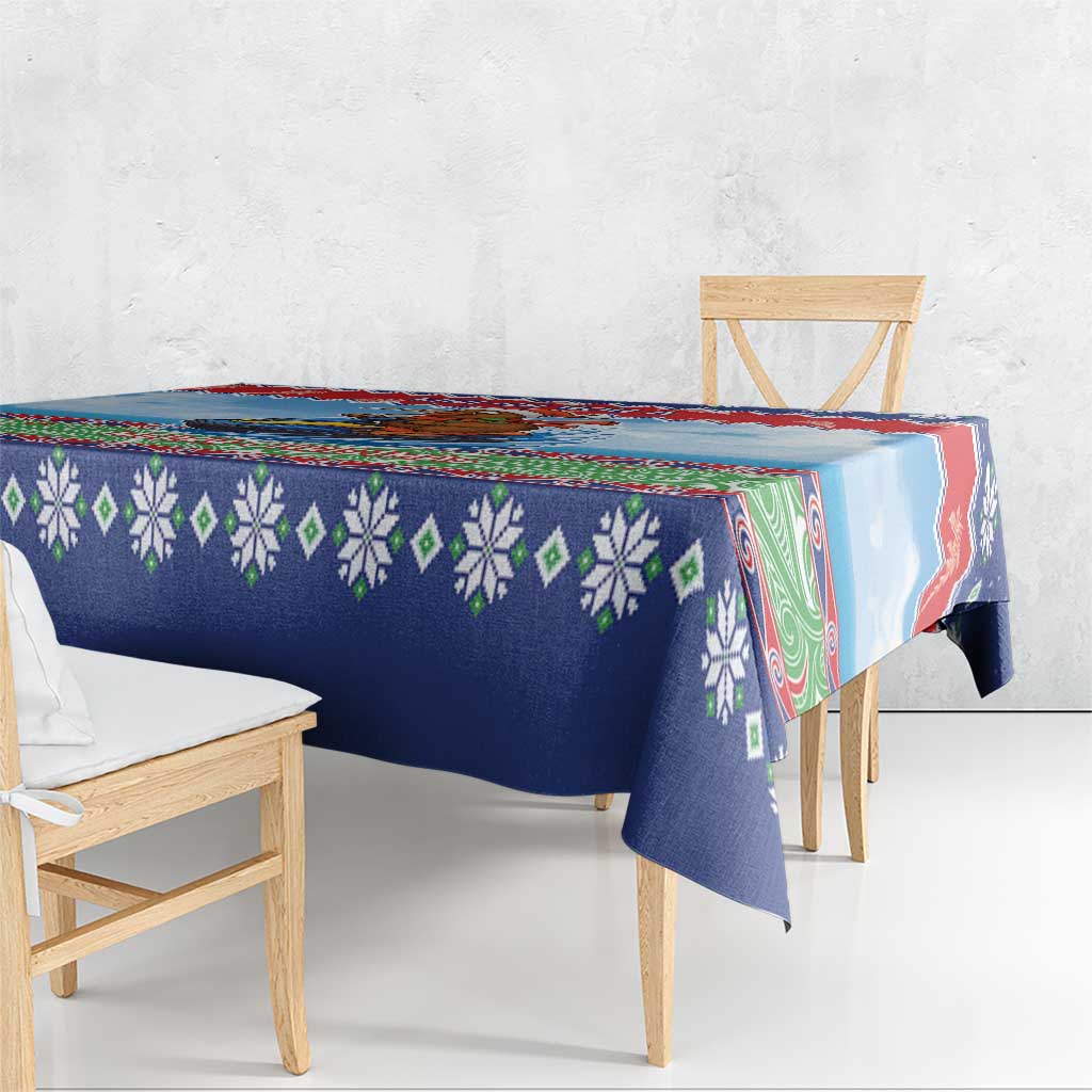 New Zealand Christmas Tablecloth Funny Jet Ride Kiwi Xmas - Aussie Hoodie