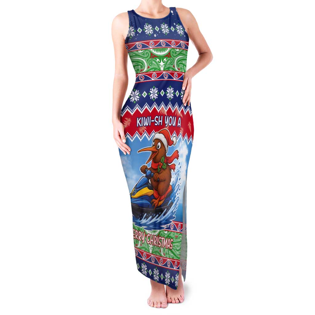 New Zealand Christmas Tank Maxi Dress Funny Jet Ride Kiwi Xmas - Aussie Hoodie