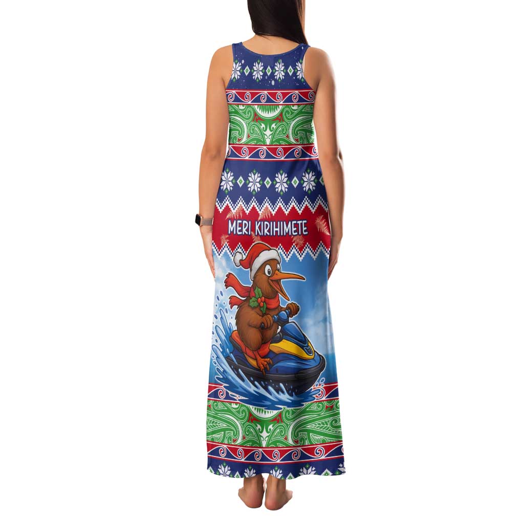 New Zealand Christmas Tank Maxi Dress Funny Jet Ride Kiwi Xmas - Aussie Hoodie
