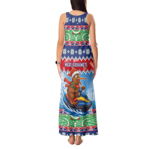 New Zealand Christmas Tank Maxi Dress Funny Jet Ride Kiwi Xmas - Aussie Hoodie