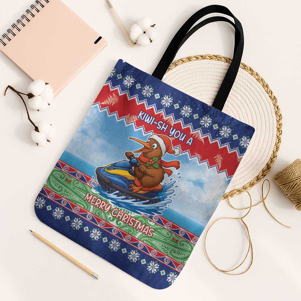 New Zealand Christmas Tote Bag Funny Jet Ride Kiwi Xmas - Aussie Hoodie