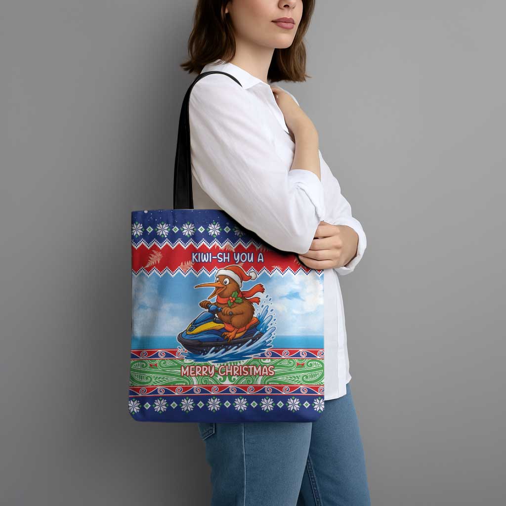 New Zealand Christmas Tote Bag Funny Jet Ride Kiwi Xmas - Aussie Hoodie