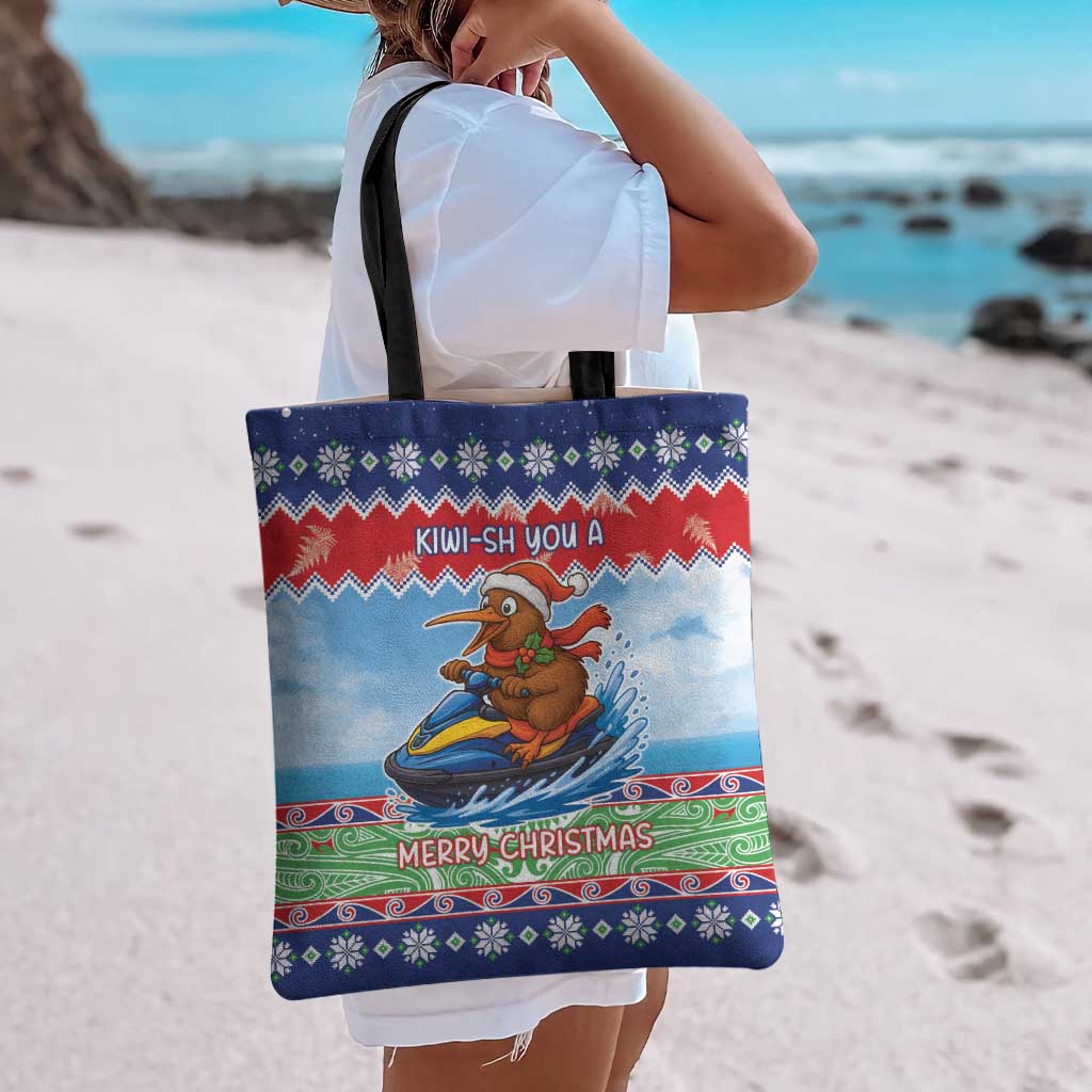 New Zealand Christmas Tote Bag Funny Jet Ride Kiwi Xmas - Aussie Hoodie