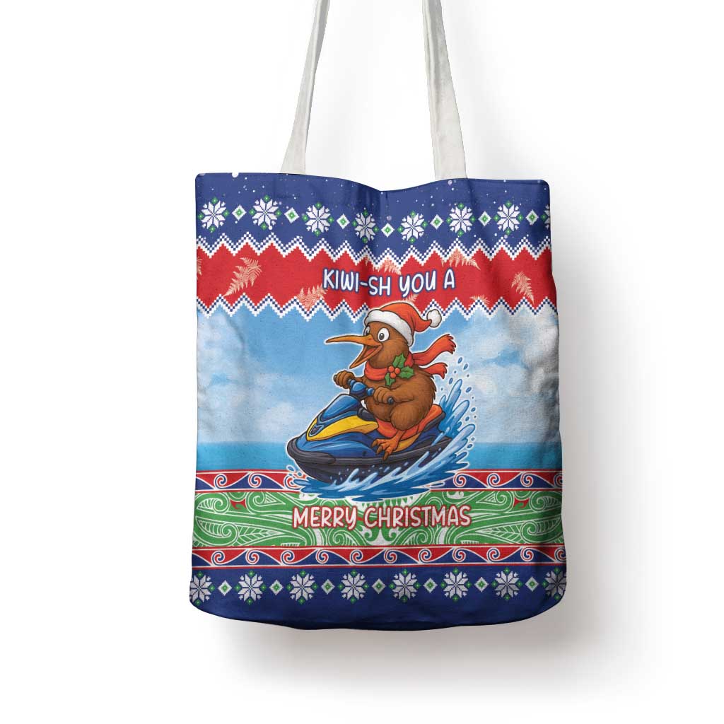 New Zealand Christmas Tote Bag Funny Jet Ride Kiwi Xmas - Aussie Hoodie