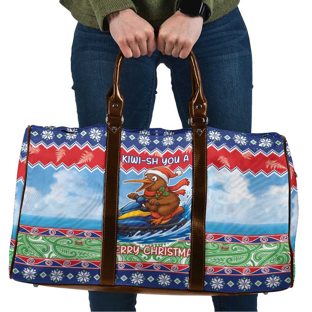 New Zealand Christmas Travel Bag Funny Jet Ride Kiwi Xmas - Aussie Hoodie