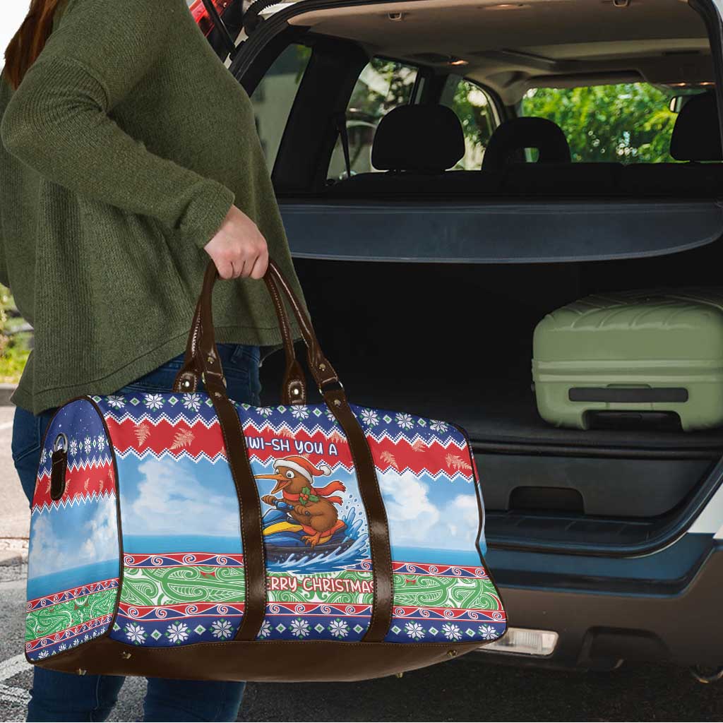 New Zealand Christmas Travel Bag Funny Jet Ride Kiwi Xmas - Aussie Hoodie