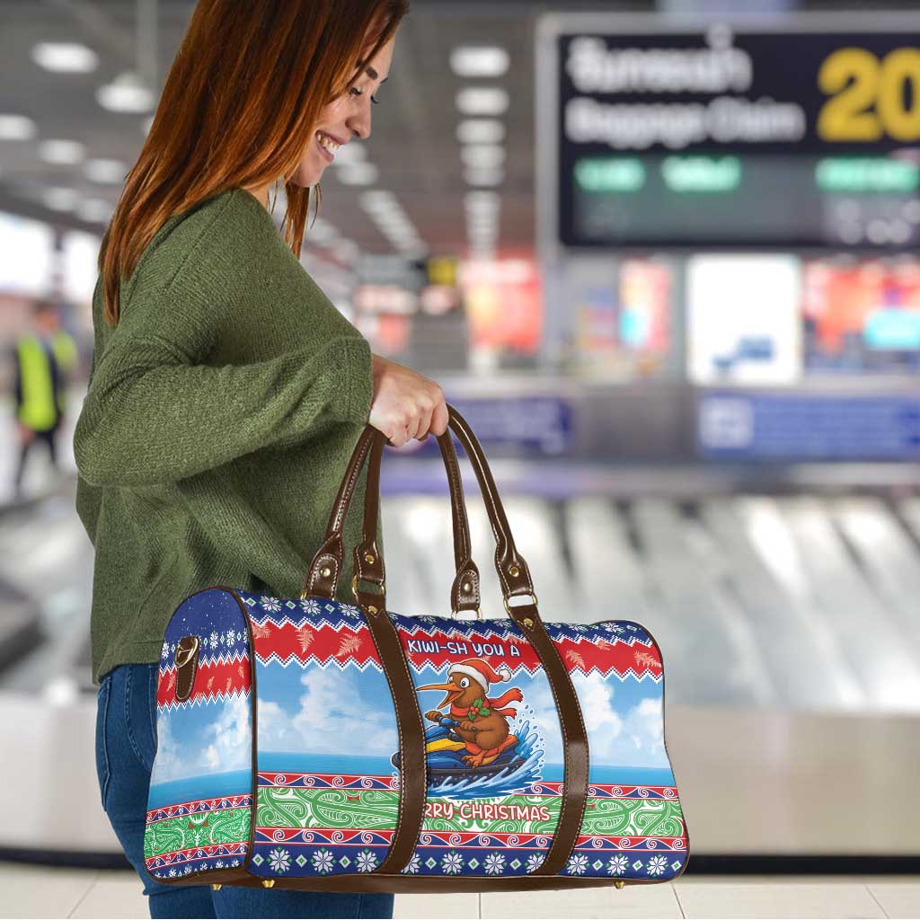New Zealand Christmas Travel Bag Funny Jet Ride Kiwi Xmas - Aussie Hoodie