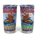 New Zealand Christmas Tumbler Cup Funny Jet Ride Kiwi Xmas - Aussie Hoodie