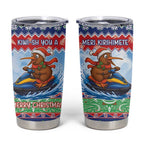 New Zealand Christmas Tumbler Cup Funny Jet Ride Kiwi Xmas - Aussie Hoodie