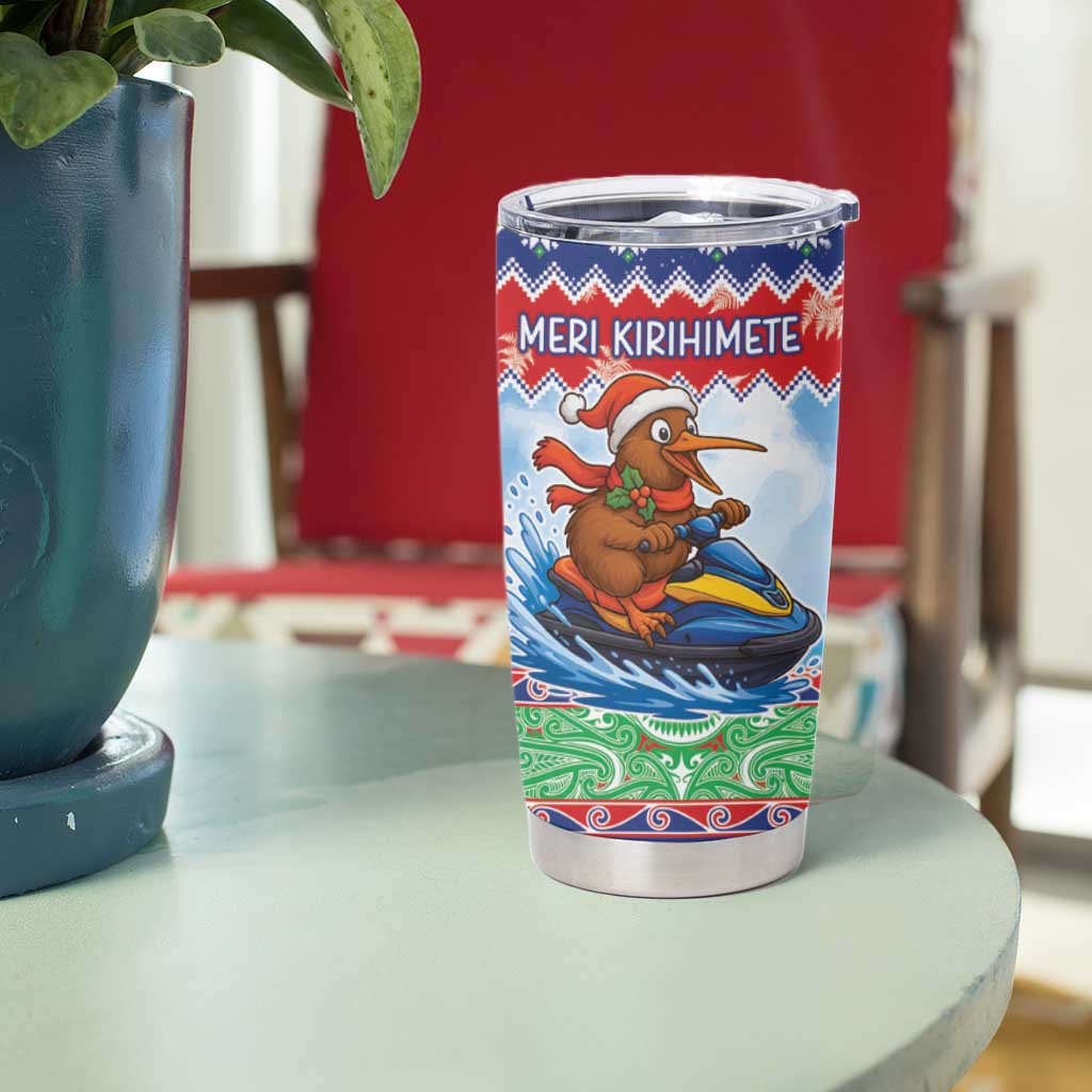 New Zealand Christmas Tumbler Cup Funny Jet Ride Kiwi Xmas - Aussie Hoodie