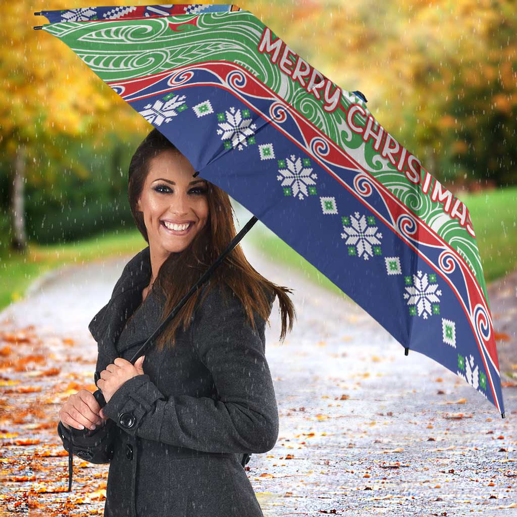 New Zealand Christmas Umbrella Funny Jet Ride Kiwi Xmas - Aussie Hoodie