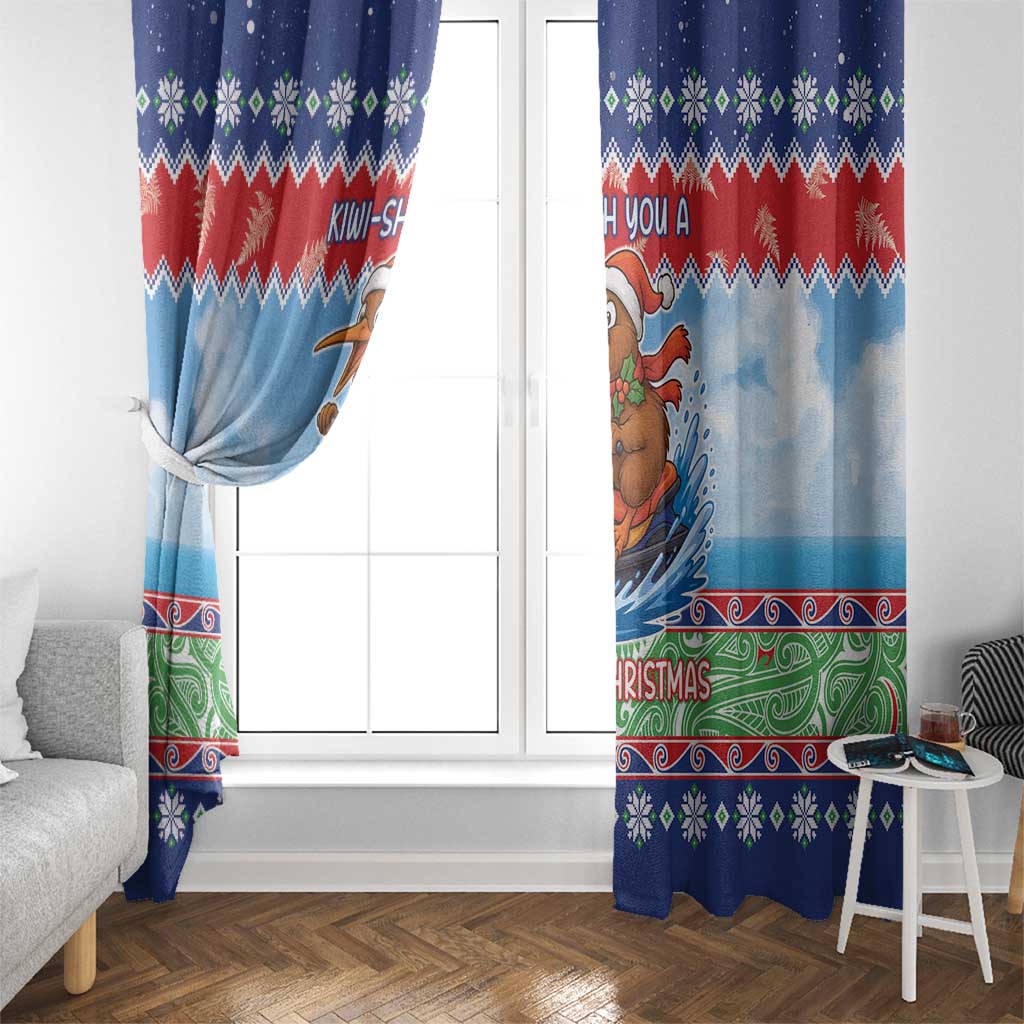 New Zealand Christmas Window Curtain Funny Jet Ride Kiwi Xmas - Aussie Hoodie