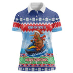 New Zealand Christmas Women Polo Shirt Funny Jet Ride Kiwi Xmas - Aussie Hoodie