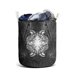 New Zealand Matariki Laundry Basket Maori Moko Black Galaxy
