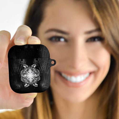 New Zealand Matariki AirPods Case Maori Moko Black Galaxy