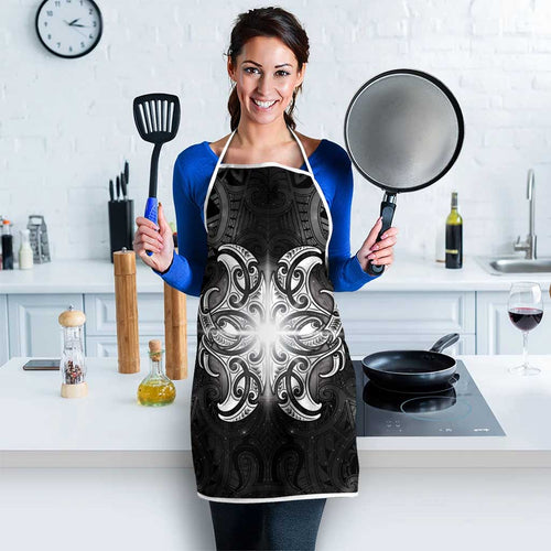 New Zealand Matariki Apron Maori Moko Black Galaxy
