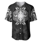 New Zealand Matariki Baseball Jersey Maori Moko Black Galaxy