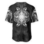 New Zealand Matariki Baseball Jersey Maori Moko Black Galaxy