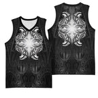 New Zealand Matariki Basketball Jersey Maori Moko Black Galaxy