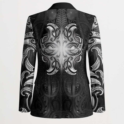 New Zealand Matariki Blazer Maori Moko Black Galaxy
