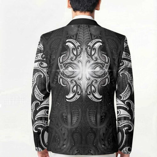 New Zealand Matariki Blazer Maori Moko Black Galaxy
