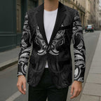 New Zealand Matariki Blazer Maori Moko Black Galaxy