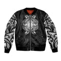 New Zealand Matariki Bomber Jacket Maori Moko Black Galaxy