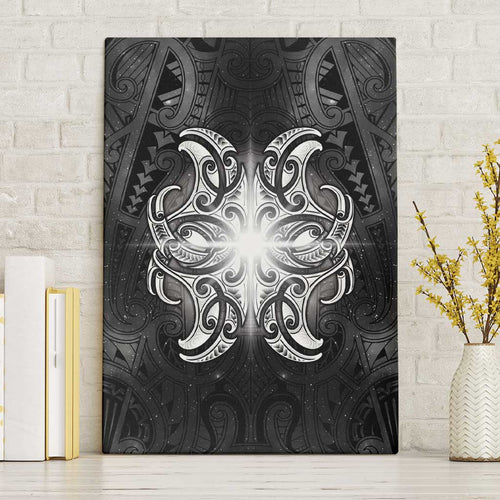 New Zealand Matariki Canvas Wall Art Maori Moko Black Galaxy