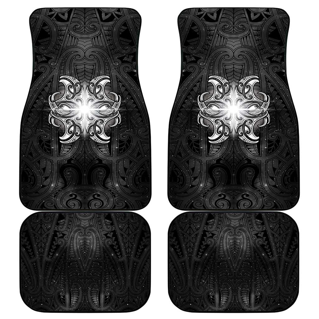 New Zealand Matariki Car Mats Maori Moko Black Galaxy