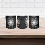 New Zealand Matariki Ceramic Mug Maori Moko Black Galaxy
