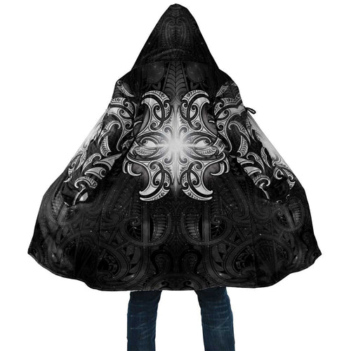 New Zealand Matariki Cloak Maori Moko Black Galaxy