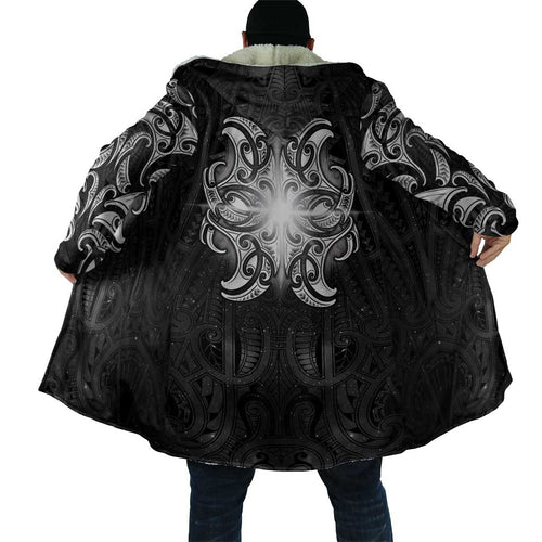 New Zealand Matariki Cloak Maori Moko Black Galaxy