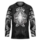 New Zealand Matariki Hockey Jersey Maori Moko Black Galaxy