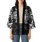New Zealand Matariki Kimono Maori Moko Black Galaxy