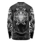 New Zealand Matariki Long Sleeve Shirt Maori Moko Black Galaxy