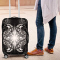 New Zealand Matariki Luggage Cover Maori Moko Black Galaxy