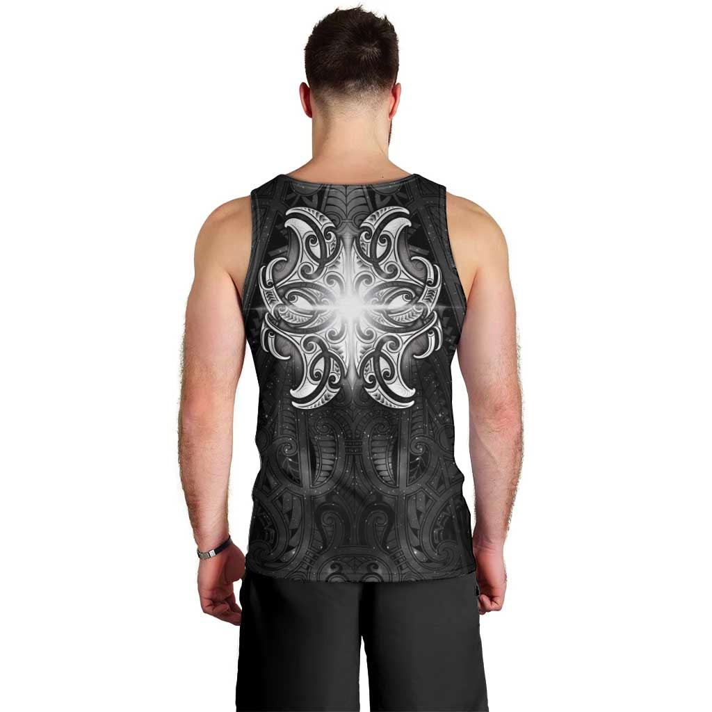 New Zealand Matariki Men Tank Top Maori Moko Black Galaxy