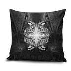 New Zealand Matariki Pillow Cover Maori Moko Black Galaxy